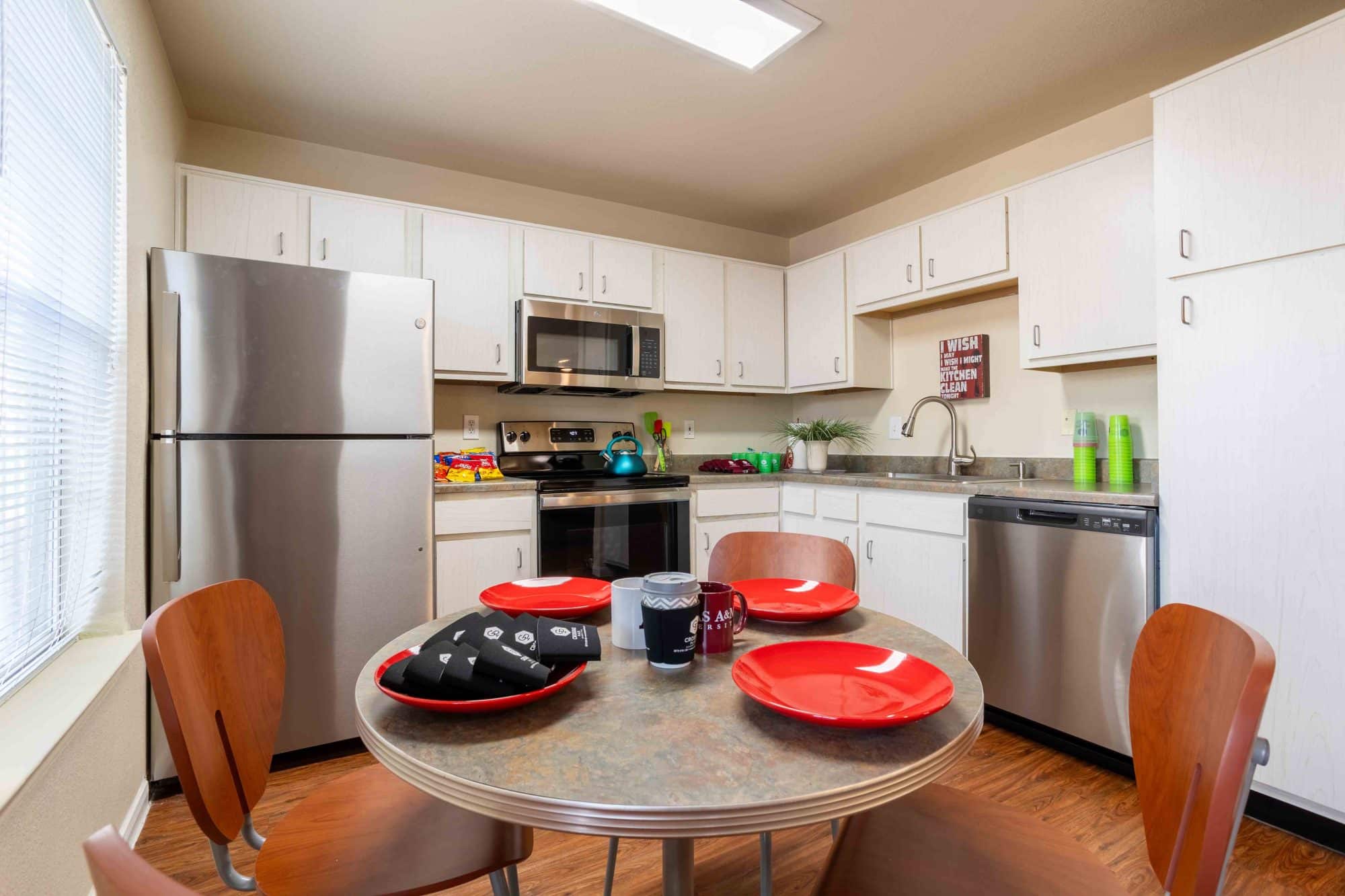 crossing place college station off campus apartments near texas a and m furnished kitchen stainless steel appliances
